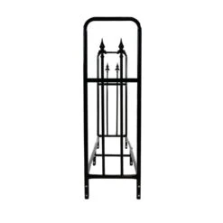 6 Ft. Steel Firewood Storage Log Rack In Black -Fire Place Store sunnydaze firewood racks qx 6dlr 1f 1000