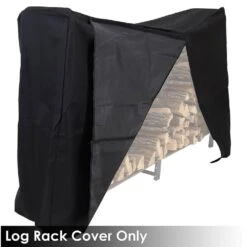 6 Ft. Outdoor Waterproof Heavy-Duty Firewood Log Rack Cover 10 6 Ft. Outdoor Waterproof Heavy-Duty Firewood Log Rack Cover -Fire Place Store sunnydaze firewood racks qx 6dlrc 1f 1000