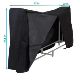 6 Ft. Outdoor Waterproof Heavy-Duty Firewood Log Rack Cover 9 6 Ft. Outdoor Waterproof Heavy-Duty Firewood Log Rack Cover -Fire Place Store sunnydaze firewood racks qx 6dlrc 4f 1000