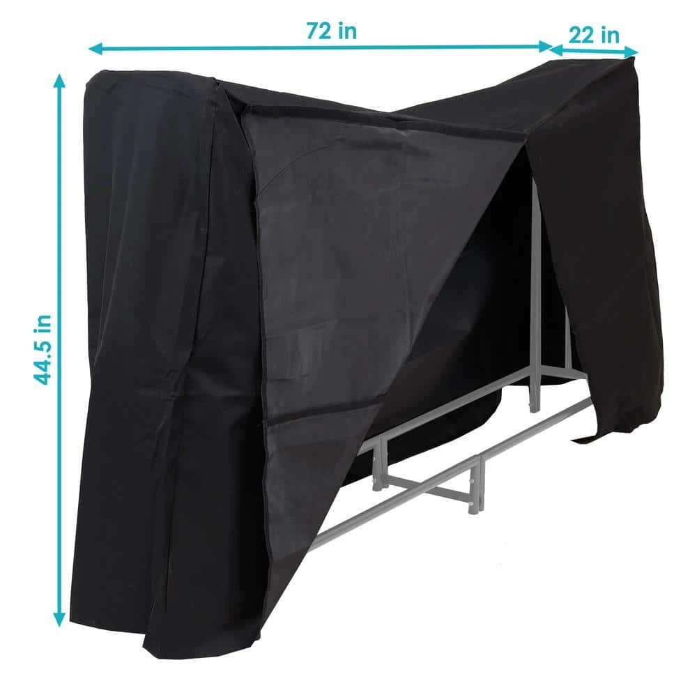6 Ft. Outdoor Waterproof Heavy-Duty Firewood Log Rack Cover 3 6 Ft. Outdoor Waterproof Heavy-Duty Firewood Log Rack Cover - Image 3