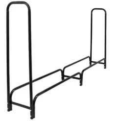 8 Ft. Firewood Log Rack And Cover In Black 14 8 Ft. Firewood Log Rack And Cover In Black -Fire Place Store sunnydaze firewood racks qx 8lr 8lrc 66 1000