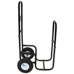 Steel Firewood Log Cart Carrier With Cover In Black -Fire Place Store sunnydaze firewood racks qx flc combo 66 1000