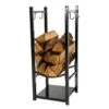 32 In. Indoor/Outdoor Fireside Log Rack With Tool Holders