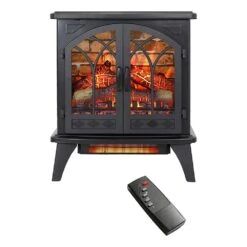 400 Sq. Ft. 24 In. Electric Stove With Remote -Fire Place Store sunrinx electric stove heaters mg63 7 gsd 66 1000