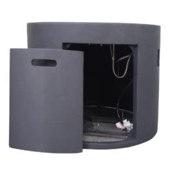 31" Round MGO Fire Pit- 40000 BTU, Dark Gray -Fire Place Store tatayosi outdoor fireplaces p dj 63491 76 1000