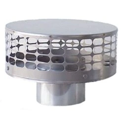 Guard Liner Top 9 In. Round Fixed Stainless Steel Chimney Cap
