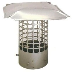 13.25 In. Round Adjustable Stainless Steel Chimney Cap