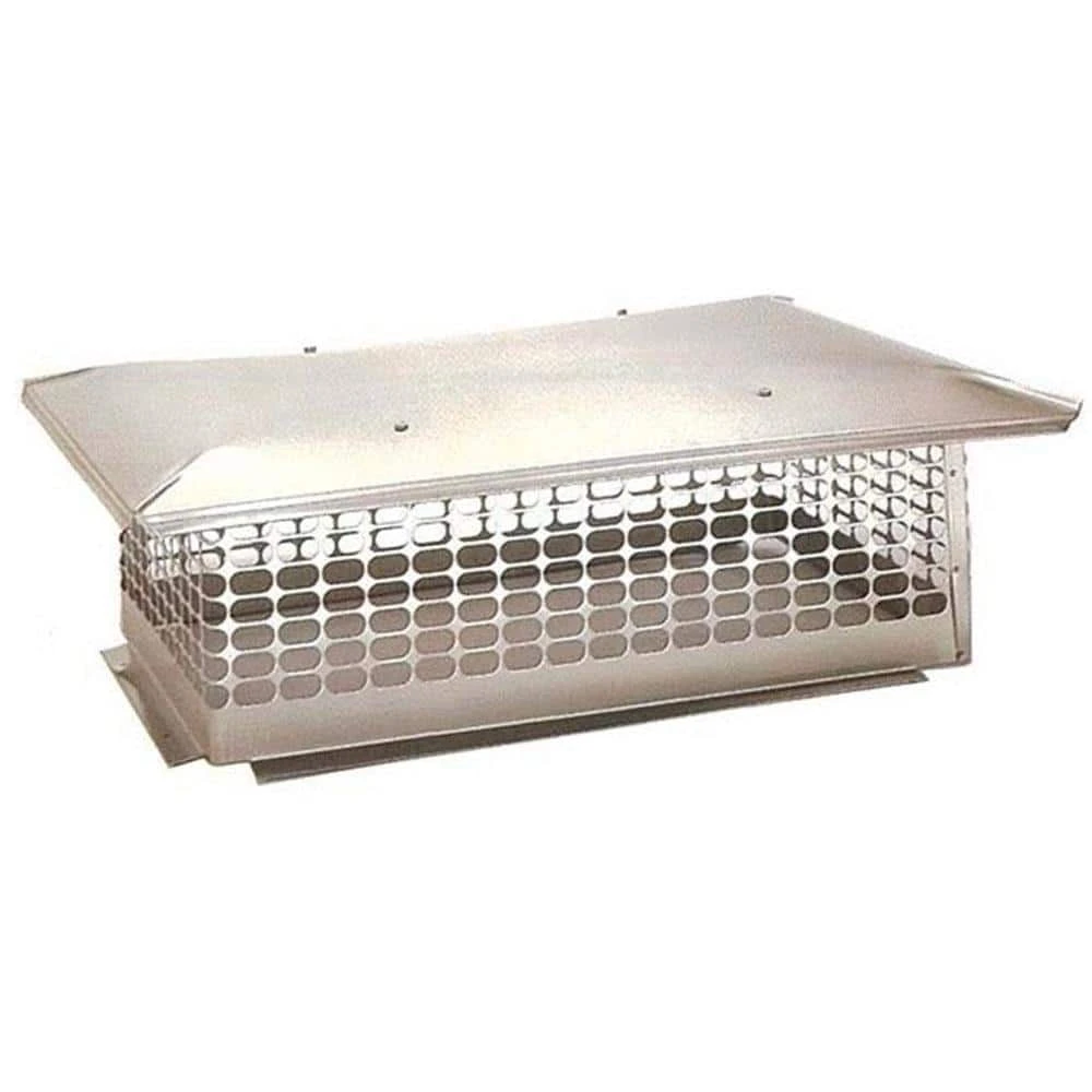 13 In. X 21 In. Fixed Stainless Steel Chimney Cap 1 13 In. X 21 In. Fixed Stainless Steel Chimney Cap