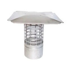 Slip-In 12 In. Round Fixed Stainless Steel Chimney Cap