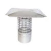 Slip-In 4-1/2 In. Round Fixed Stainless Steel Chimney Cap