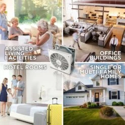 Through The Wall 2-Speed With Airflow Adapter Room To Room Fan 11 Through The Wall 2-Speed With Airflow Adapter Room To Room Fan -Fire Place Store thruwall grow room ventilation tw408 fa 1000