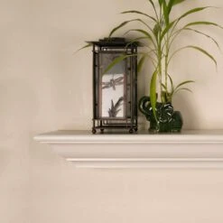 Traditional 5 Ft. Paint Grade Cap-Shelf Mantel -Fire Place Store unfinished builders choice mantel shelves mttrsp5 4f 1000