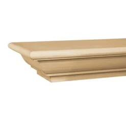 Traditional 5 Ft. Paint Grade Cap-Shelf Mantel
