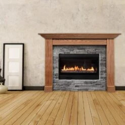 Expressions 53 In. X 50 In. Oak Stain Grade Leg And Skirt Kit 5 Expressions 53 In. X 50 In. Oak Stain Grade Leg And Skirt Kit -Fire Place Store unfinished evermark fireplace mantel kits lsktr sgdkt 31 1000