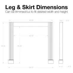 Expressions 53 In. X 50 In. Oak Stain Grade Leg And Skirt Kit 4 Expressions 53 In. X 50 In. Oak Stain Grade Leg And Skirt Kit -Fire Place Store unfinished evermark fireplace mantel kits lsktr sgdkt c3 1000