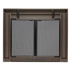 Uniflame Large Logan Oil Rubbed Bronze Cabinet-style Fireplace Doors With Smoke Tempered Glass -Fire Place Store uniflame fireplace doors ufpdl1109orb 66 1000
