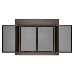 Uniflame Large Logan Oil Rubbed Bronze Cabinet-style Fireplace Doors With Smoke Tempered Glass -Fire Place Store uniflame fireplace doors ufpdl1109orb c3 1000