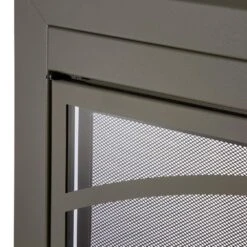 Uniflame Large Gerri Gunmetal Cabinet-style Fireplace Doors With Smoke Tempered Glass -Fire Place Store uniflame fireplace doors ufpdl1308gun a0 1000