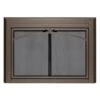 Uniflame Large Gerri Oil Rubbed Bronze Cabinet-style Fireplace Doors With Smoke Tempered Glass