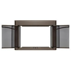 Uniflame Large Gerri Oil Rubbed Bronze Cabinet-style Fireplace Doors With Smoke Tempered Glass -Fire Place Store uniflame fireplace doors ufpdl1309orb 77 1000
