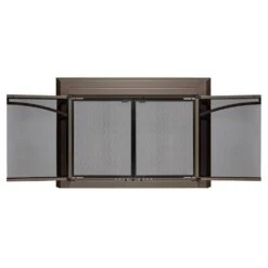Uniflame Large Gerri Oil Rubbed Bronze Cabinet-style Fireplace Doors With Smoke Tempered Glass -Fire Place Store uniflame fireplace doors ufpdl1309orb c3 1000