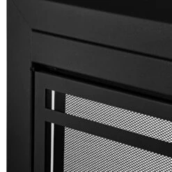 Uniflame Large Kendall Black Cabinet-style Fireplace Doors With Smoke Tempered Glass -Fire Place Store uniflame fireplace doors ufpdl1407blk a0 1000