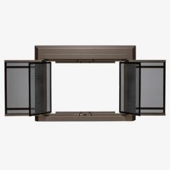 Uniflame Large Kendall Oil Rubbed Bronze Cabinet-style Fireplace Doors With Smoke Tempered Glass -Fire Place Store uniflame fireplace doors ufpdl1409orb 77 1000