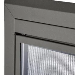 Uniflame Medium Logan Gunmetal Cabinet-style Fireplace Doors With Smoke Tempered Glass -Fire Place Store uniflame fireplace doors ufpdm1105gun a0 1000