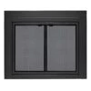 Uniflame Medium Roman Black Bi-fold Style Fireplace Doors With Smoke Tempered Glass