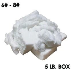 Ceramic Bulk Fiber (6-8# Densities 2300°F) 12 In. L X 12 In. W X 12 In. H, 5 Box For Chimney And Furnace Insulation
