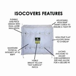 Isocovers Iso-Wrap 18 In. X 24 In. Insulation For Pipes And Flanges -Fire Place Store unitherm duct insulation iw1824 1f 1000