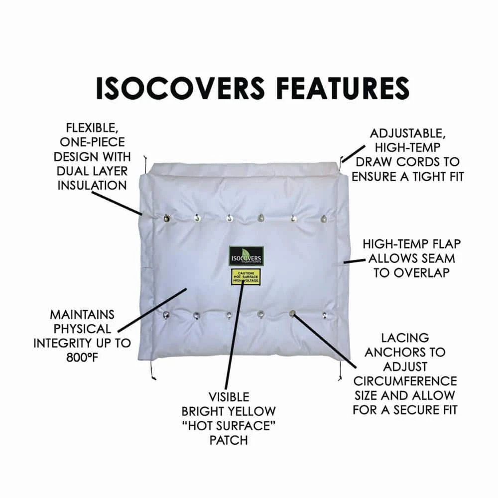 Isocovers Iso-Wrap 24 In. X 6 In. Insulation For Pipes And Flanges 4 Isocovers Iso-Wrap 24 In. X 6 In. Insulation For Pipes And Flanges - Image 4