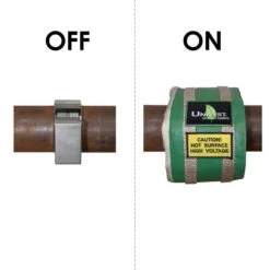 UniVest Removable Insulation Pipe Jacket 19 In. L X 6 In. W X 1 In. H - R 2.5 3 UniVest Removable Insulation Pipe Jacket 19 In. L X 6 In. W X 1 In. H - R 2.5 -Fire Place Store unitherm duct insulation uvst1906 c3 1000