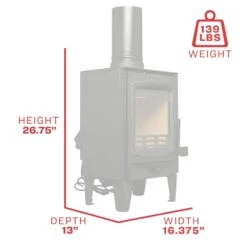 US Stove 750 Sq. Ft. Tiny Wood Stove, 75% EFF 14 US Stove 750 Sq. Ft. Tiny Wood Stove, 75% EFF -Fire Place Store us stove wood stoves th 100 1f 1000