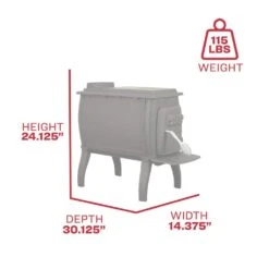 US Stove 900 Sq. Ft. Wood Stove -Fire Place Store us stove wood stoves us1261e 1f 1000