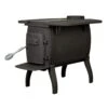 US Stove 900 Sq. Ft. Cast Iron Wood Stove With Side Tables
