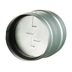 4 In. Galvanized Back-Draft Damper With Rubber Seal -Fire Place Store vents us dampers kom 100 u fa 1000