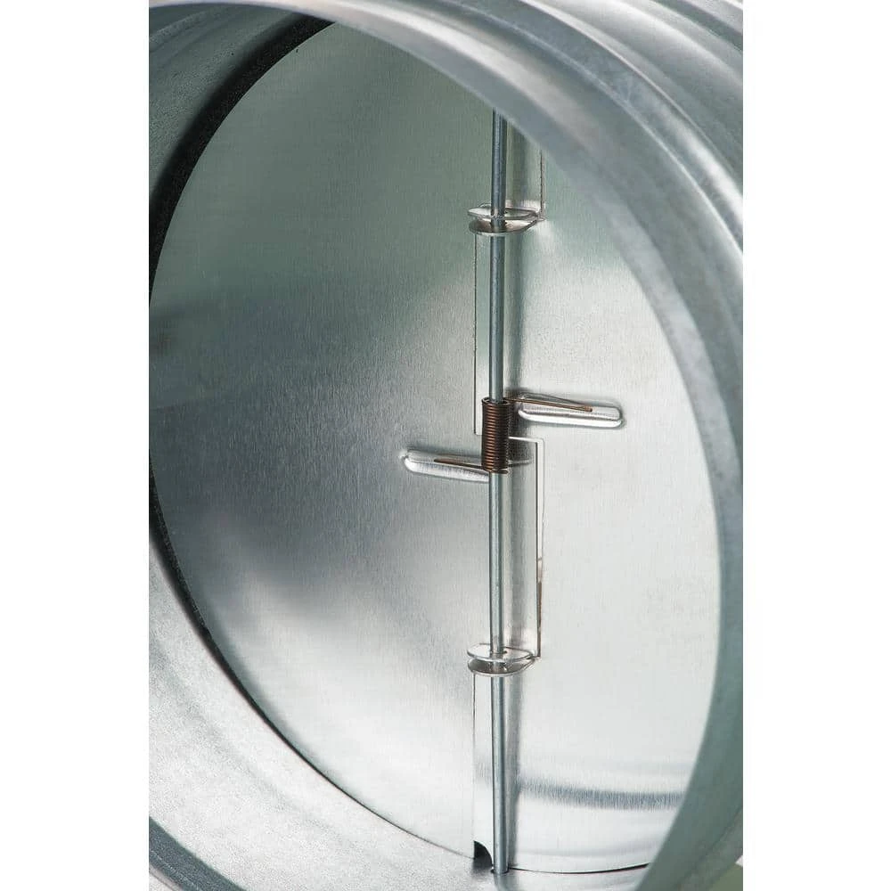 6 In. Galvanized Back-Draft Damper With Rubber Seal 2 6 In. Galvanized Back-Draft Damper With Rubber Seal - Image 2