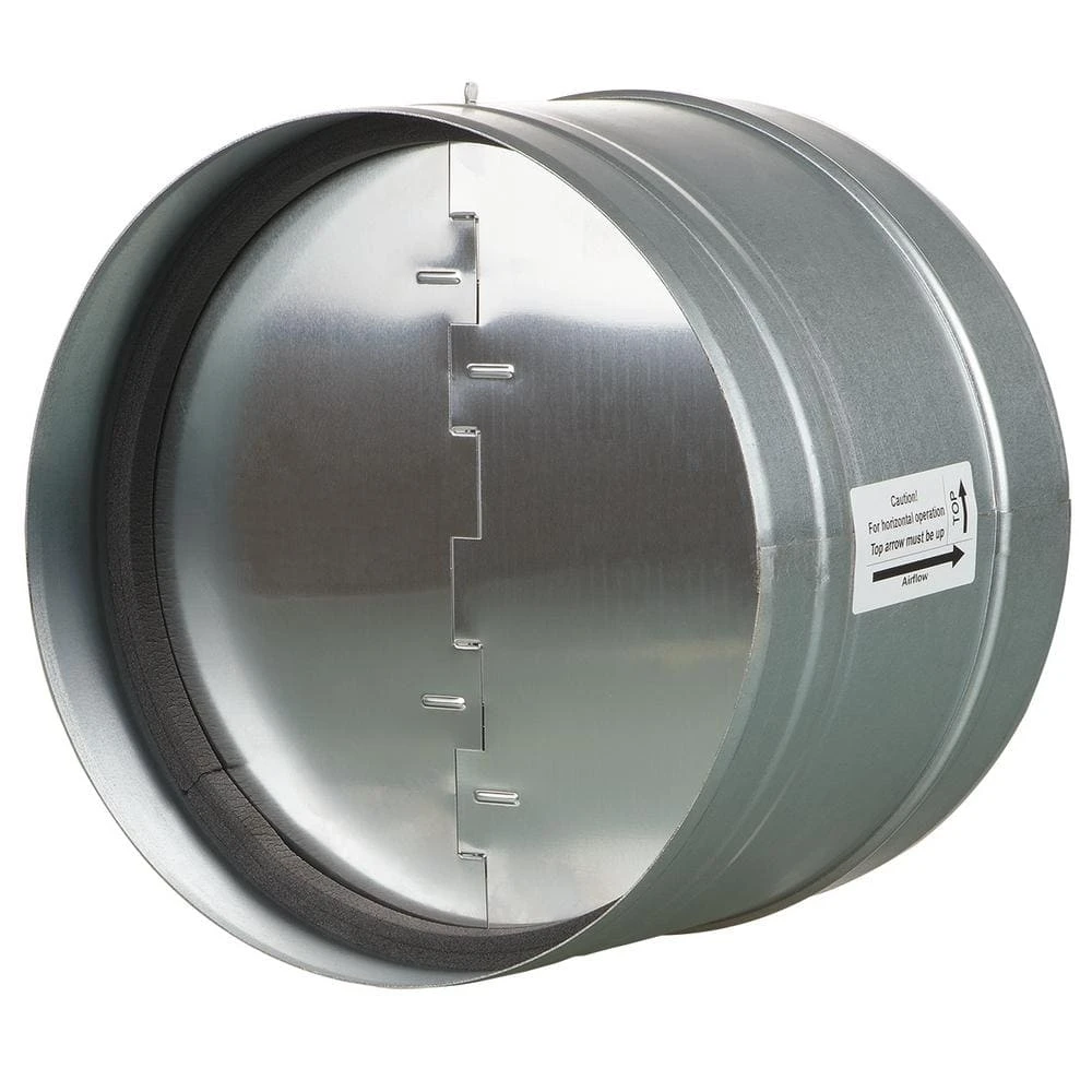 12-3/8 In. Galvanized Back-Draft Damper With Rubber Seal 4 12-3/8 In. Galvanized Back-Draft Damper With Rubber Seal - Image 4