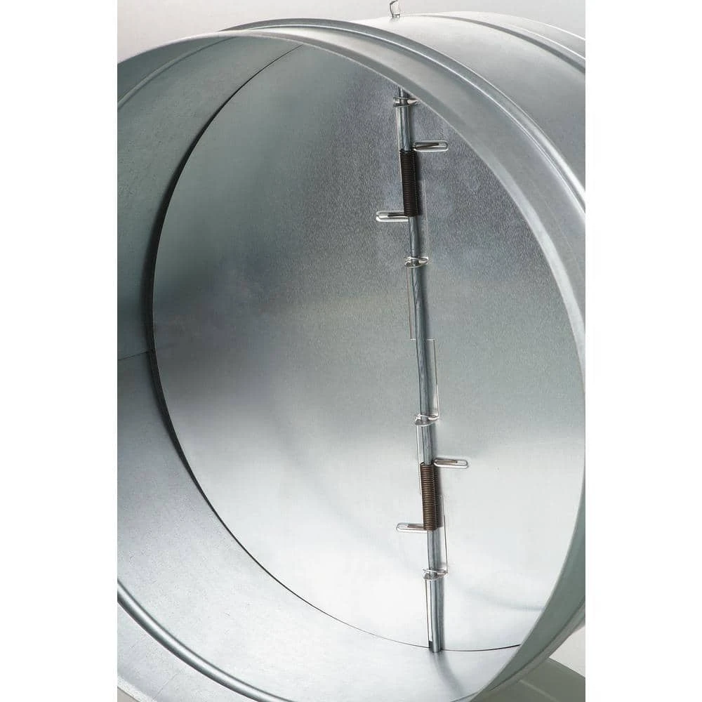 12-3/8 In. Galvanized Back-Draft Damper With Rubber Seal 2 12-3/8 In. Galvanized Back-Draft Damper With Rubber Seal - Image 2