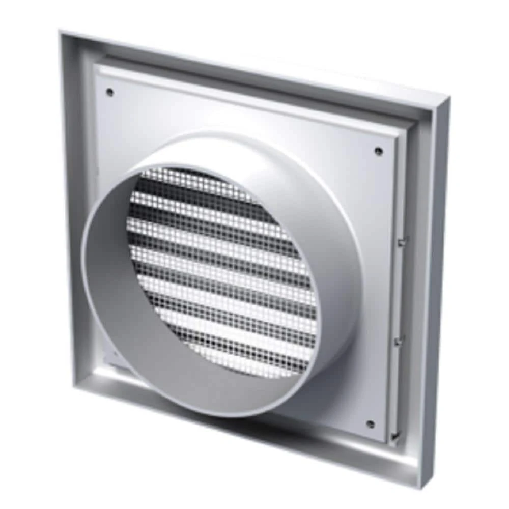 Plastic 7.3 In. X 7.3 In. Ceiling/Wall Rectangular Grille In White For 6 In. Duct Opening 2 Plastic 7.3 In. X 7.3 In. Ceiling/Wall Rectangular Grille In White For 6 In. Duct Opening - Image 2