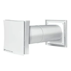 4 In. Wall Through Natural Ventilation Kit For Passive Fresh Air With Extendable ABS Plastic Ducting