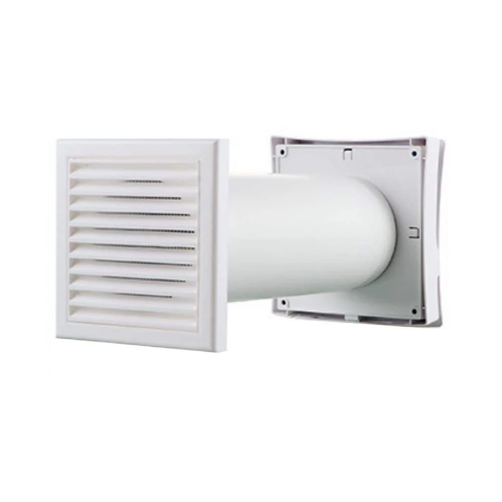 4 In. Wall Through Natural Ventilation Kit For Passive Fresh Air With Extendable ABS Plastic Ducting 3 4 In. Wall Through Natural Ventilation Kit For Passive Fresh Air With Extendable ABS Plastic Ducting - Image 3