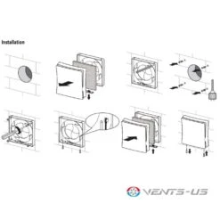 4 In. Wall Through Natural Ventilation Kit For Passive Fresh Air With Extendable ABS Plastic Ducting 15 4 In. Wall Through Natural Ventilation Kit For Passive Fresh Air With Extendable ABS Plastic Ducting -Fire Place Store vents us grow room ventilation ps 101 fa 1000