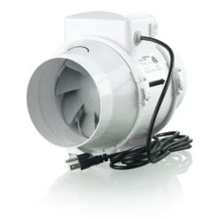 146 CFM Power 4 In. Energy Star Rated Mixed Flow In-Line Duct Fan -Fire Place Store vents us grow room ventilation tt silent 100 4f 1000