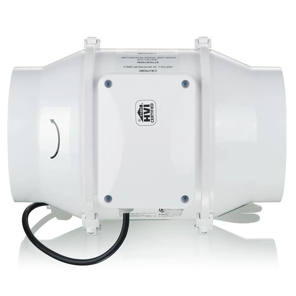 327 CFM Power 6 In. Energy Star Rated Mixed Flow In-Line Duct Fan 7 327 CFM Power 6 In. Energy Star Rated Mixed Flow In-Line Duct Fan - Image 7