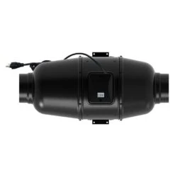 128 CFM Power 4 In. Quiet Energy Efficient Metal Mixed Flow In-Line Duct Fan -Fire Place Store vents us grow room ventilation tt silent m 100 1f 1000