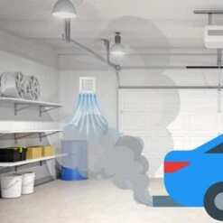 110 CFM Wall-Through Exhaust Fan - Garage Ventilation Kit With 5 In. Duct -Fire Place Store vents us grow room ventilation vents gk 125 ma c3 1000