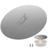 Fire Pit Lid Round 20 In. Fire Pit Lid 1.5 Mm Thick 304 Stainless Steel Fire Pit Burner Cover For Round Patio Fire Pit