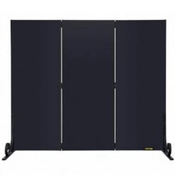 3-Panel Fireplace Screen 38.8 X 32.7 In. Iron Freestand Spark Guard With Support For Fireplace Decoration Or Protection